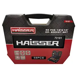 Набір інструментів Haisser 70181 професiйний 1/2" i 1/4" 58 од. (117781) - мініатюра 3
