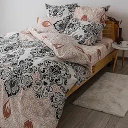 Комплект постільної білизни ТЕП Soft Dreams Turkish євро 70x70 бежевий - мініатюра 3