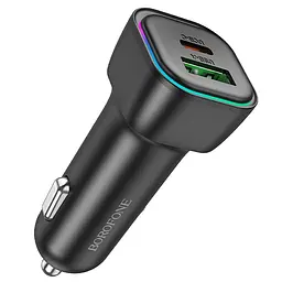 АЗП Borofone BZ28A Trophie PD30W+QC3.0 (1USB-A/1C) Black