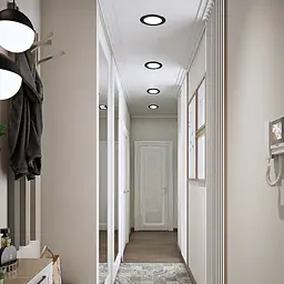 Світлодіодний світильник Eurolamp LED Downlight NEW 12W 4000K круглий чорний (LED-DLR-12/4(new)(black)) - мініатюра 4