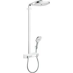 Душова система Hansgrohe Raindance Select E 300 3Jet з термостатом ShowerTablet хром/білий 27127400, Хром