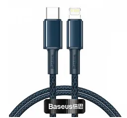 Кабель Baseus High Density Braided Fast Charging Data Cable Type-C to iP PD 20W 1m Blue