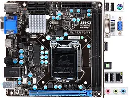 Материнська плата MSI H61I-E35 V2/W8 (H61I-E35 V2/W8) (s1155, Intel H61, Mini-ITX) Б/в