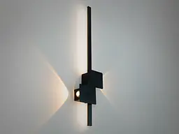 Світильник настінний LED Diasha 1552/600BK, 15W, чорний, 60 см, IP20, 825 лм, сучасний стиль для дому - мініатюра 2