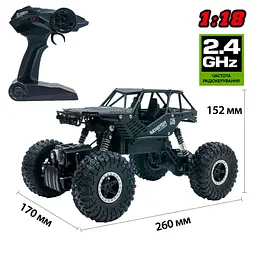 Автомобіль на радіокеруванні Sulong Toys Off-Road Crawler Tiger 1:18 матовий чорний (SL-111RHMBl) - мініатюра 8