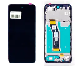 Дисплей Motorola XT2421 Moto G04 чорний + рамка