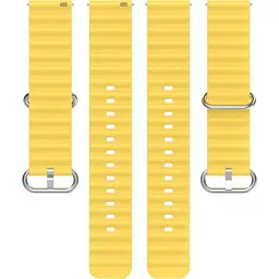 Універсальний ремінець для смарт-годинників Ocean Band 22mm Yellow [84726] - мініатюра 4
