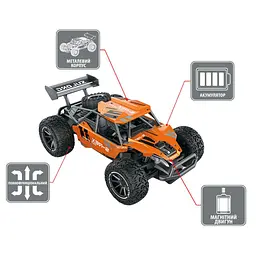 Автомобіль METAL CRAWLER з р/к - S-REX (оранжевий, метал. корпус, акум.3,7V, 1:16) Sulong Toys SL-230RHO - мініатюра 7