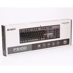 Клавіатура A4Tech FS100 RGB FS Switch USB Stone Black (4711421000567) - мініатюра 9