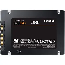 SSD накопичувач Samsung 870 EVO 250GB (MZ-77E250BW) [122176] - мініатюра 4