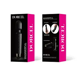 Мінівібромасажер Dorcel Wand Wanderful Black потужний, водонепроникний, 18 режимів роботи - мініатюра 5