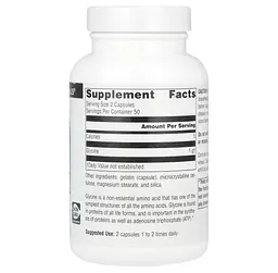 Гліцин Source Naturals Glycine 1000 мг 100 капс - мініатюра 2