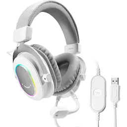 Навушники HF Stereo Fifine H6 White UA - мініатюра 4