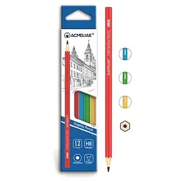 Олівець чорнографітний Acmeliae, HB, шестигранний корпус, 12 шт.