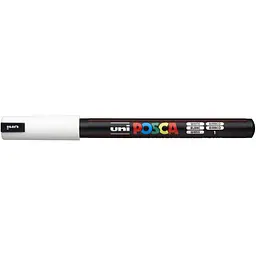 Маркер Uni Posca білий 0.7 мм (PC-1MR White)