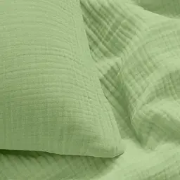 Комплект постільної білизни Cosas полуторний муслін з простирадлом на резинці FOREST 160 x 220 см (Muslin_017Forest_El-017Forest_160) - мініатюра 4