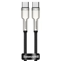 Дата кабель Baseus Cafule Metal Type-C to Type-C 100W (1m) (CATJK-C) Чорний