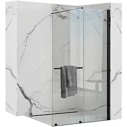 Душова стінка Rea Cortis 100 black REA-K7740