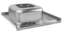 Кухонна мийка Brinex 6060-L 0.6 мм, накладна BRIN6060LSAT06 - мініатюра 4
