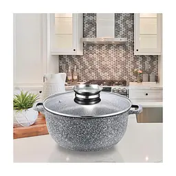 Кастрюля Gusto покрытие Ceramic Snow 2,3 л (GT-2604-20) - миниатюра 2