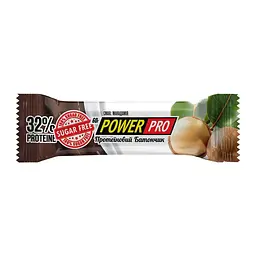 Протеїновий батончик Power Pro (Bar Nutella 32%) — 20 × 60 г, without sugar macadamia