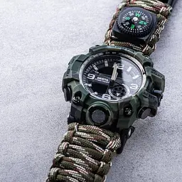 Чоловічий наручний годинник Besta Military з компасом (Камуфляж) - мініатюра 4