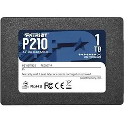 Накопичувач SSD 1Tb PATRIOT P210 2.5" SATA3