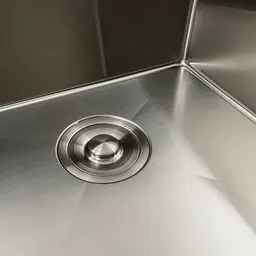 Кухонна мийка нержавійка 78x48 L Platinum Handmade (два отвори, круглий сифон 3,0/0,8), Нержавіюча сталь - мініатюра 3