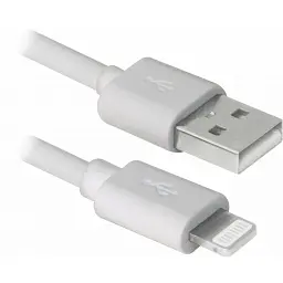 Дата кабель USB 2.0 AM to Lightning 2.0m MFI TPE White REAL-EL (EL123500056)