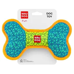 Іграшка для собак Waudog Fun Кістка Ш 20 см Д 12 см блакитна