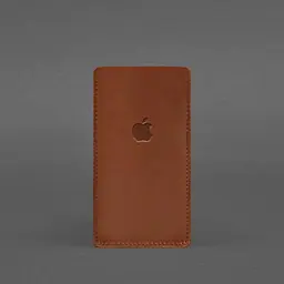 Шкіряний чохол для iPhone 12 Світло-коричневий Crazy Horse - мініатюра 4