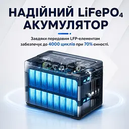 Портативна зарядна станція OUKITEL P1000E PLUS 1800W 1024Wh (42-00276) - мініатюра 15