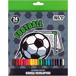 Олівці кольорові Yes Football 24 кольори (290785)