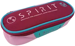 Пенал шкільний Spirit 23x9x7 см поліестер бордово-рожевий - мініатюра 4