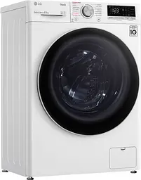 Пральна машина LG з фронтальним завантаженням F2V5WS0W, 6,5кг, 1200, A+++-20%, Пар, глибина 45см, Дисплей, Інвертор, Білий (F2V5WS0W) - мініатюра 2