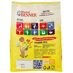 Пластівці Doctor Benner 3 злака, суміш з льоном та висівками 400 г (902479) - мініатюра 2