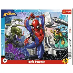 Пазли з рамкою "Отважний Спайдермен. MARVEL" 25 елементів 31347 Trefl (5900511313475)