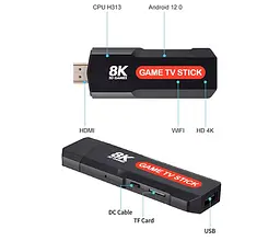 Портативна ігрова приставка Game TV Stick 5G, мініконсоль консоль hdmi з бездротовими джойстиками для тв - мініатюра 3