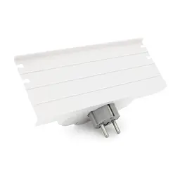 Розетка двійник Voltronic із заземленням HHT609W, USB+Type-C, 4А, зашита від перевантаження, підставка під телефон, White - мініатюра 3