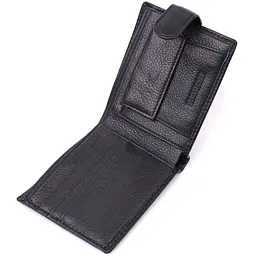 Гаманець для чоловіків зручного розміру з натуральної шкіри ST Leather 22463 чорний - мініатюра 9