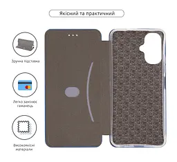 Чехол-книжка для Infinix Smart 10 4G, G-Case, синий, кожаный чехол-книжка из экокожи (PU) и TPU, с магнитом, с подставкой и вместительным кардхолдером, противоударный, защита всего корпуса, ArmorStandart (ARM87815) - мініатюра 3