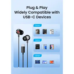 Навушники Vention Echo Lite USB-C In-Ear Wired Black (GBBBAV) - мініатюра 11