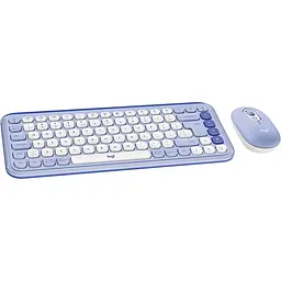 Комплект клавіатура та миша Logitech POP Icon Combo Bluetooth UA Lilac [920-013078] [121103] - мініатюра 2