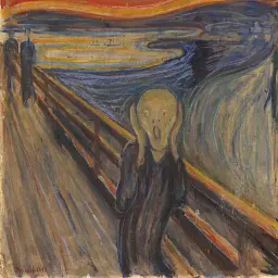Інтер'єрна картина Крик, Едвард Мунк, Edvard Munch, The Scream, інтер'єрний декор, 80×60 см (id6362) - мініатюра 6