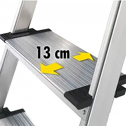 Драбина алюмінієва Hailo L80 COMFORTLINE, 4 ступені (8040407) - мініатюра 2