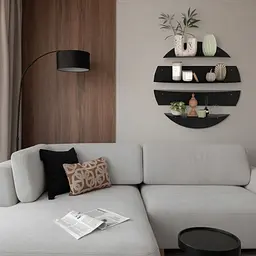 Набір настінних полиць Nice & Cozy Around чорний - мініатюра 3
