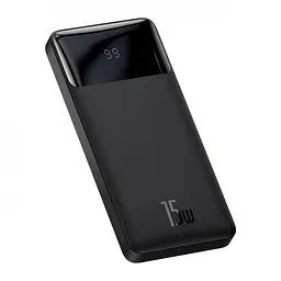 Зовнішній акумулятор Baseus павербанк Bipow Digital Display 15W 10000 mAh Black (PPDML-I01) - мініатюра 4