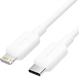 Кабель USB 2.0 Type-C M-Lightning M, 1.0 м, PD 27W, PVC, білий Vention - мініатюра 2