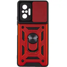 Чохол Ummi Camshield Serge Ring для Xiaomi Redmi Note 10 Pro / 10 Pro Max Червоний / Red
