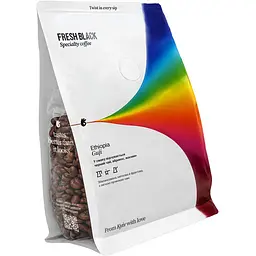 Кава в зернах Fresh Black Ethiopia 200 г